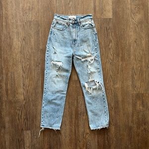 Abercrombie & Fitch Ultra High Ankle Jeans